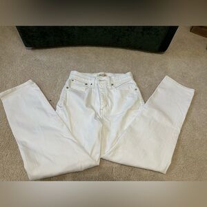 Madewell women’s high rise classic straight jeans white size 26